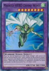 Masked HERO Divine Wind [SDHS-EN043] Super Rare | Good Games Morley
