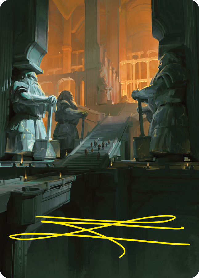 Mines of Moria Art Card (Gold-Stamped Signature) [The Lord of the Rings: Tales of Middle-earth Art Series] | Good Games Morley