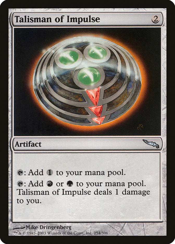 Talisman of Impulse [Mirrodin] | Good Games Morley