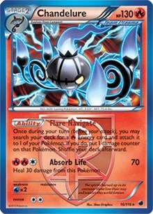 Chandelure (16/116) (Theme Deck Exclusive) [Black & White: Plasma Freeze] | Good Games Morley