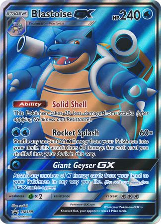 Blastoise GX (SM189) (Jumbo Card) [Sun & Moon: Black Star Promos] | Good Games Morley