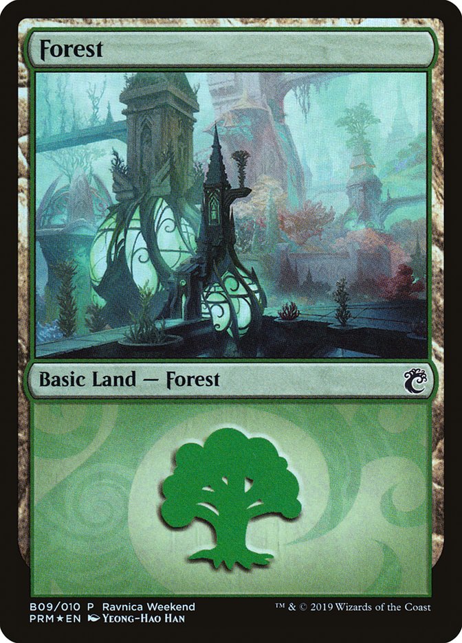 Forest (B09) [Ravnica Allegiance Guild Kit] | Good Games Morley