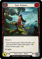 Twin Twisters (Blue) [EVR049] (Everfest)  1st Edition Rainbow Foil | Good Games Morley