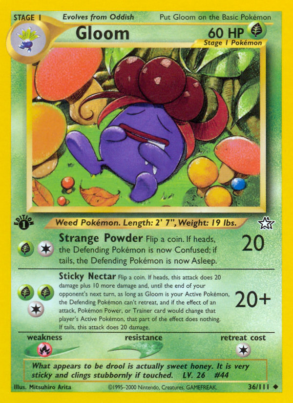 Gloom (36/111) [Neo Genesis 1st Edition] | Good Games Morley