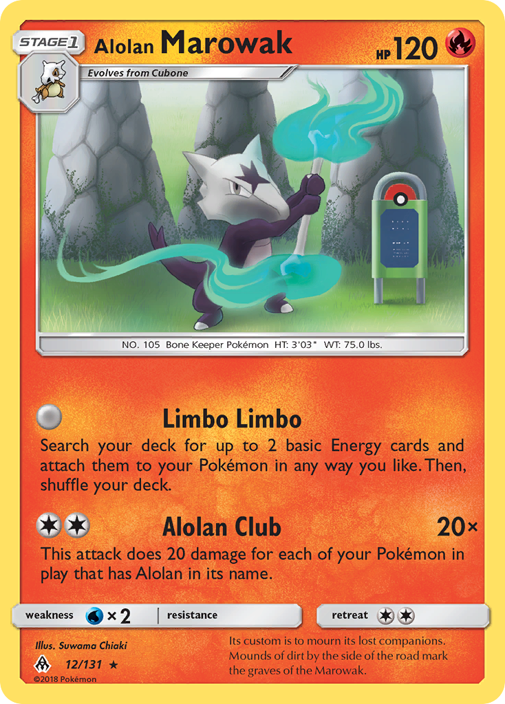 Alolan Marowak (12/131) [Sun & Moon: Forbidden Light] | Good Games Morley
