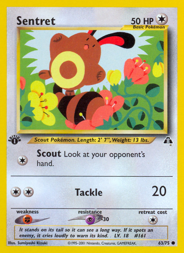 Sentret (63/75) [Neo Discovery 1st Edition] | Good Games Morley