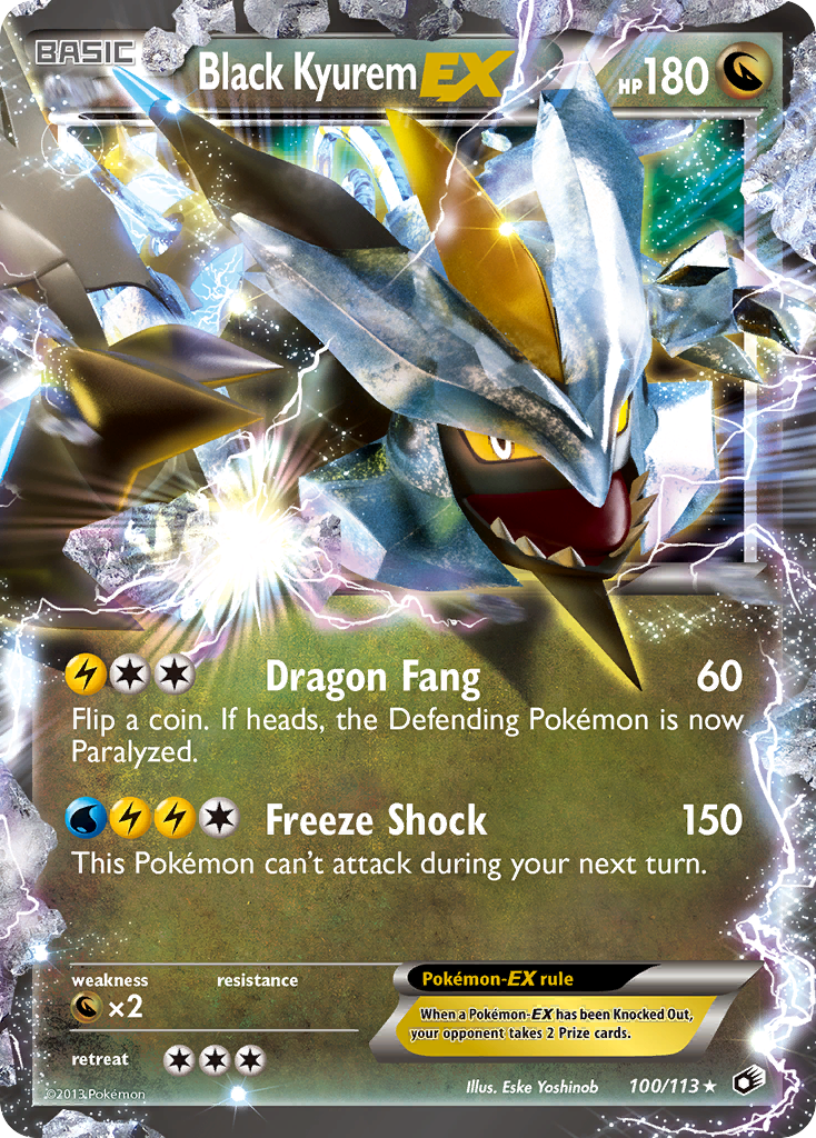 Black Kyurem EX (100/113) [Black & White: Legendary Treasures] | Good Games Morley