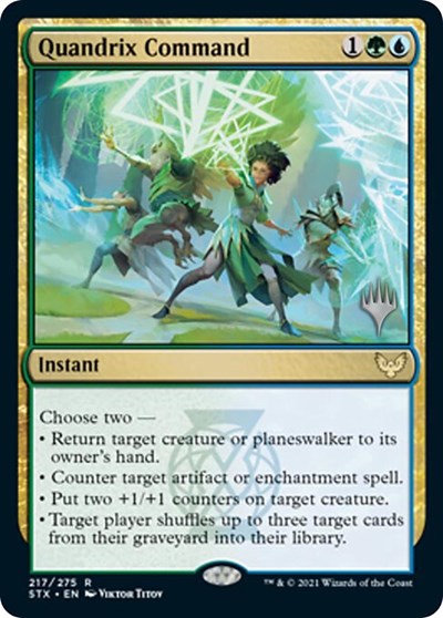 Quandrix Command (Promo Pack) [Strixhaven: School of Mages Promos] | Good Games Morley