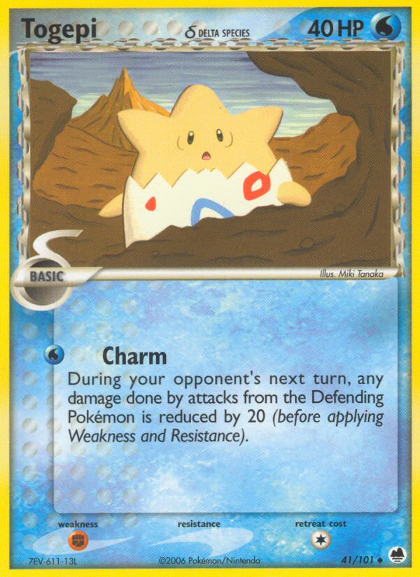 Togepi (41/101) (Delta Species) [EX: Dragon Frontiers] | Good Games Morley