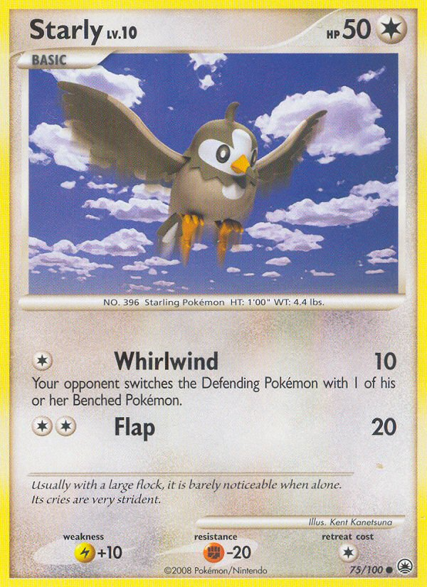 Starly (75/100) [Diamond & Pearl: Majestic Dawn] | Good Games Morley