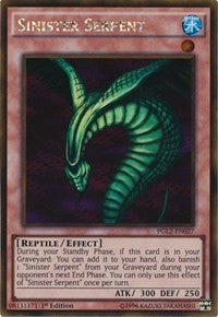 Sinister Serpent [PGL2-EN027] Gold Rare | Good Games Morley