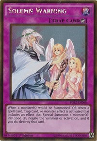 Solemn Warning [PGL2-EN068] Gold Rare | Good Games Morley