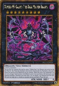 Number 95: Galaxy-Eyes Dark Matter Dragon [PGL2-EN015] Gold Secret Rare | Good Games Morley