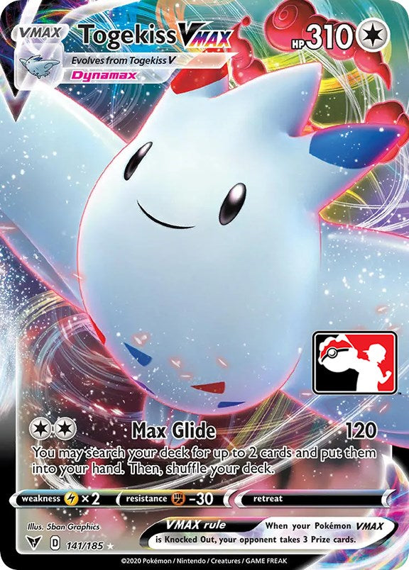 Togekiss VMAX (141/185) [Prize Pack Series One] | Good Games Morley