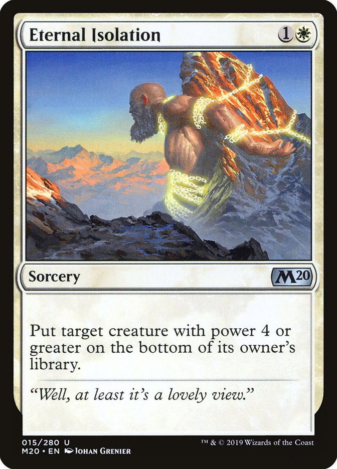 Eternal Isolation [Core Set 2020] | Good Games Morley