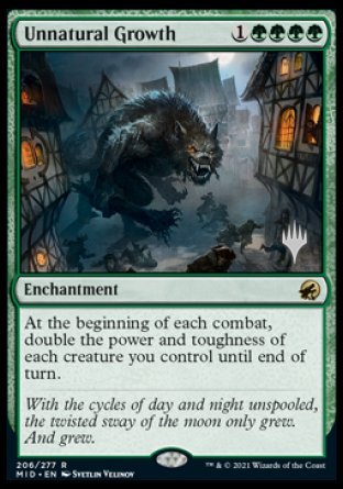 Unnatural Growth (Promo Pack) [Innistrad: Midnight Hunt Promos] | Good Games Morley