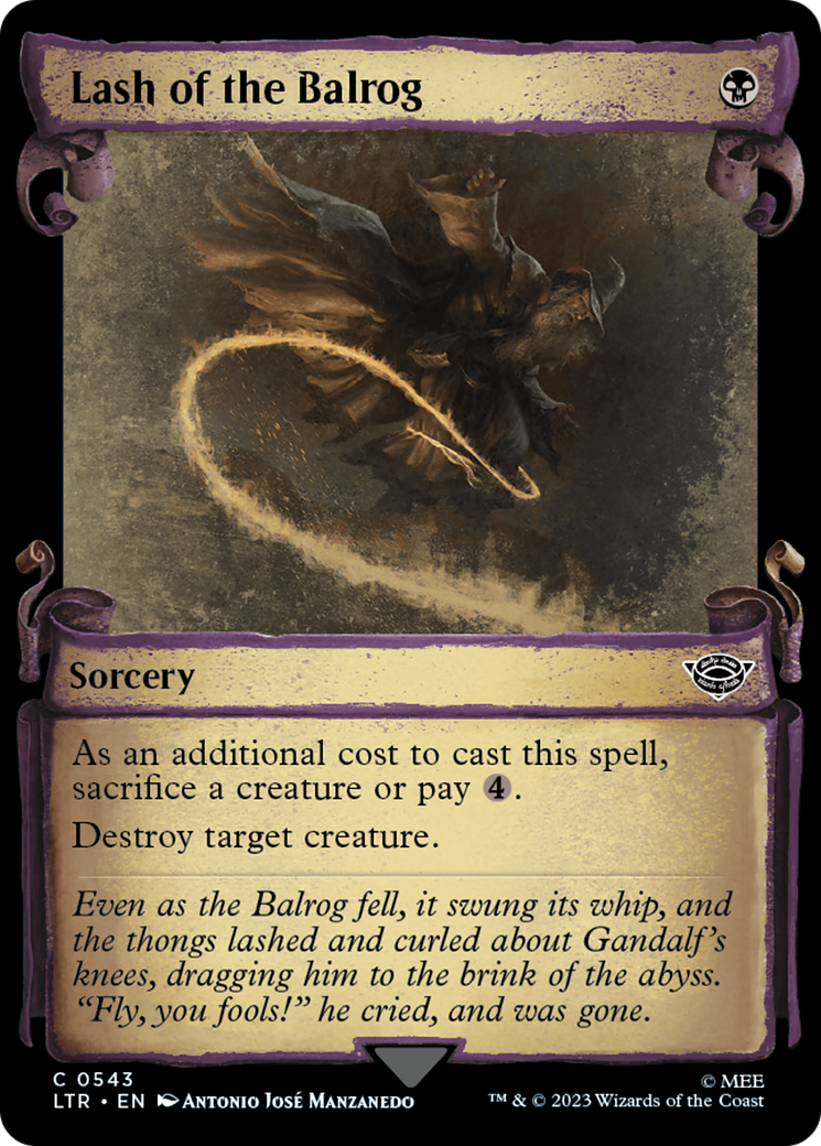 Lash of the Balrog [The Lord of the Rings: Tales of Middle-Earth Showcase Scrolls] | Good Games Morley