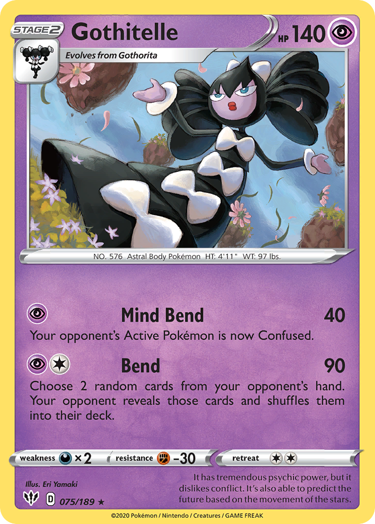Gothitelle (075/189) [Sword & Shield: Darkness Ablaze] | Good Games Morley