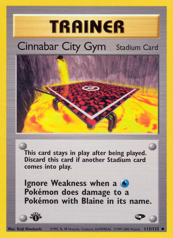 Cinnabar City Gym (113/132) [Gym Challenge 1st Edition] | Good Games Morley
