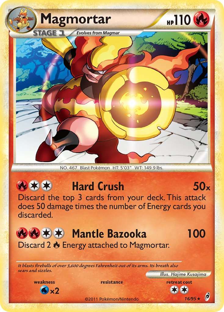 Magmortar (16/95) (Theme Deck Exclusive) [HeartGold & SoulSilver: Call of Legends] | Good Games Morley