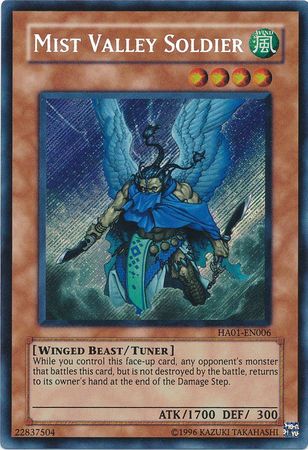 Mist Valley Soldier [HA01-EN006] Secret Rare | Good Games Morley