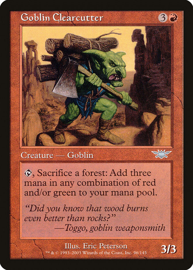 Goblin Clearcutter [Legions] | Good Games Morley