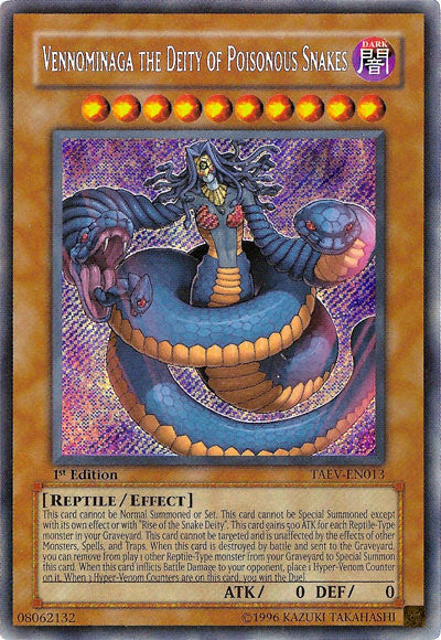Vennominaga the Deity of Poisonous Snakes [TAEV-EN013] Secret Rare | Good Games Morley