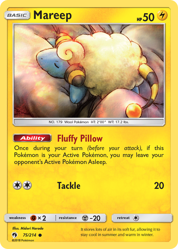 Mareep (75/214) [Sun & Moon: Lost Thunder] | Good Games Morley