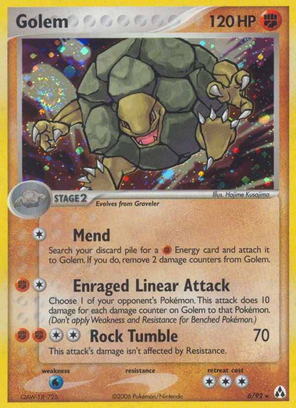 Golem (6/92) [EX: Legend Maker] | Good Games Morley