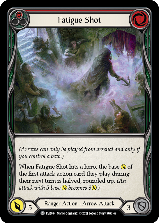 Fatigue Shot (Red) [EVR094] (Everfest)  1st Edition Rainbow Foil | Good Games Morley