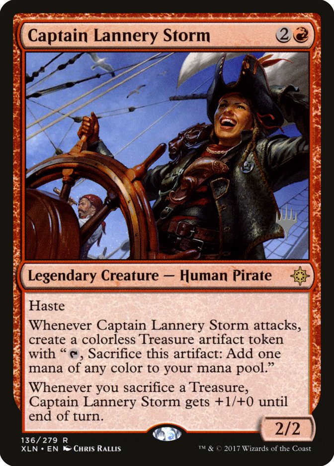 Captain Lannery Storm (Promo Pack) [Ixalan Promos] | Good Games Morley