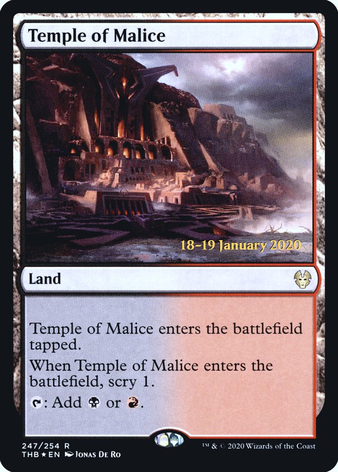 Temple of Malice [Theros Beyond Death Prerelease Promos] | Good Games Morley