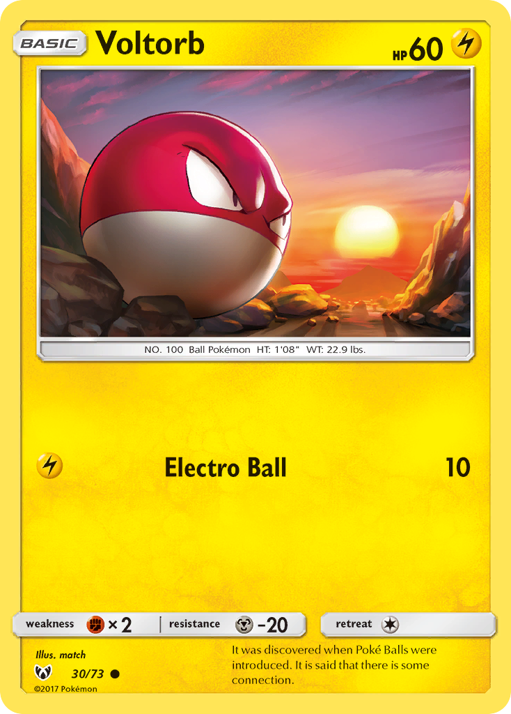 Voltorb (30/73) [Sun & Moon: Shining Legends] | Good Games Morley