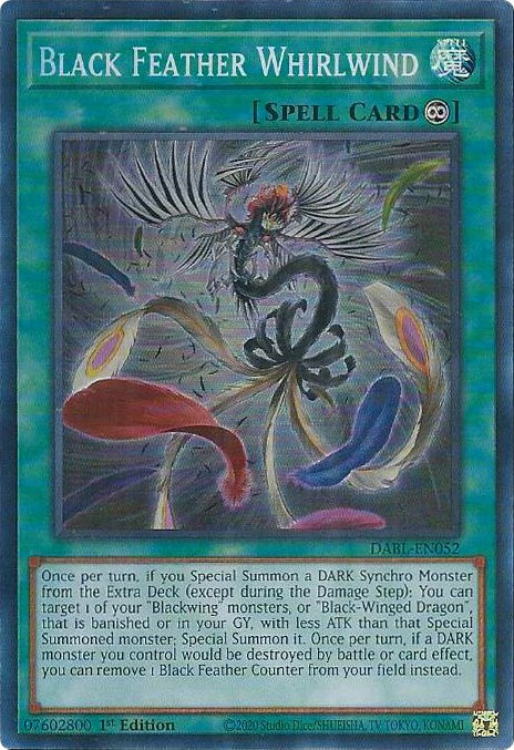 Black Feather Whirlwind [DABL-EN052] Super Rare | Good Games Morley