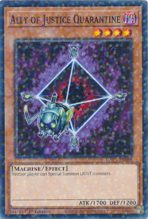 Ally of Justice Quarantine (Duel Terminal) [HAC1-EN088] Common | Good Games Morley