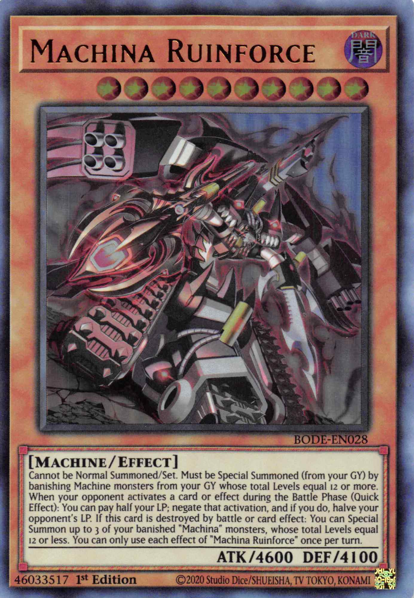 Machina Ruinforce [BODE-EN028] Ultra Rare | Good Games Morley