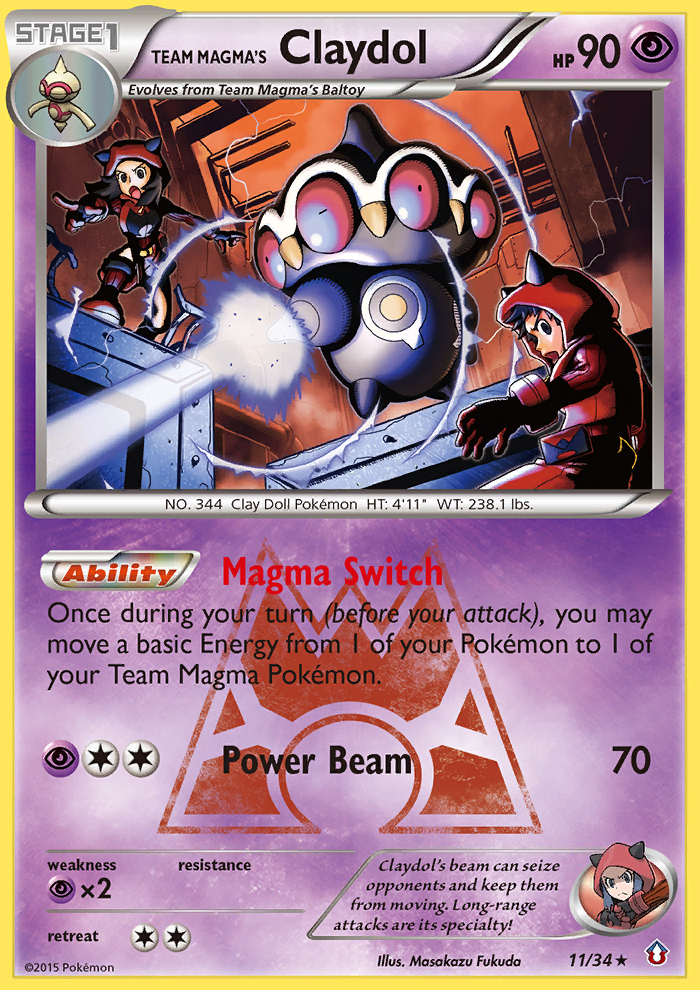 Team Magma's Claydol (11/34) [XY: Double Crisis] | Good Games Morley