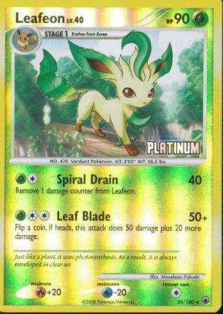 Leafeon (24/100) [Burger King Promos: 2009 Collection] | Good Games Morley