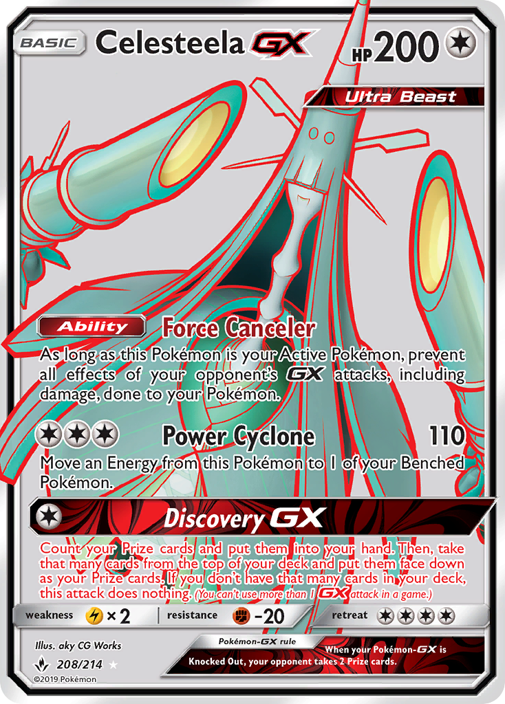 Celesteela GX (208/214) [Sun & Moon: Unbroken Bonds] | Good Games Morley