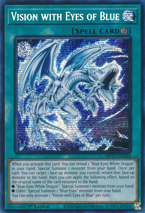 Vision with Eyes of Blue [MP23-EN026] Prismatic Secret Rare | Good Games Morley