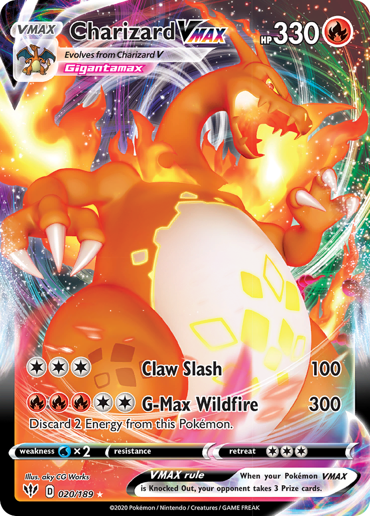 Charizard VMAX (020/189) [Sword & Shield: Darkness Ablaze] | Good Games Morley