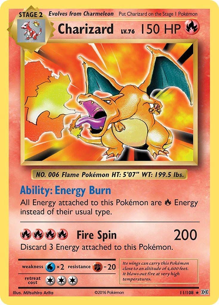 Charizard (11/108) [XY: Evolutions] | Good Games Morley