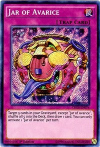 Jar of Avarice [CROS-EN074] Secret Rare | Good Games Morley