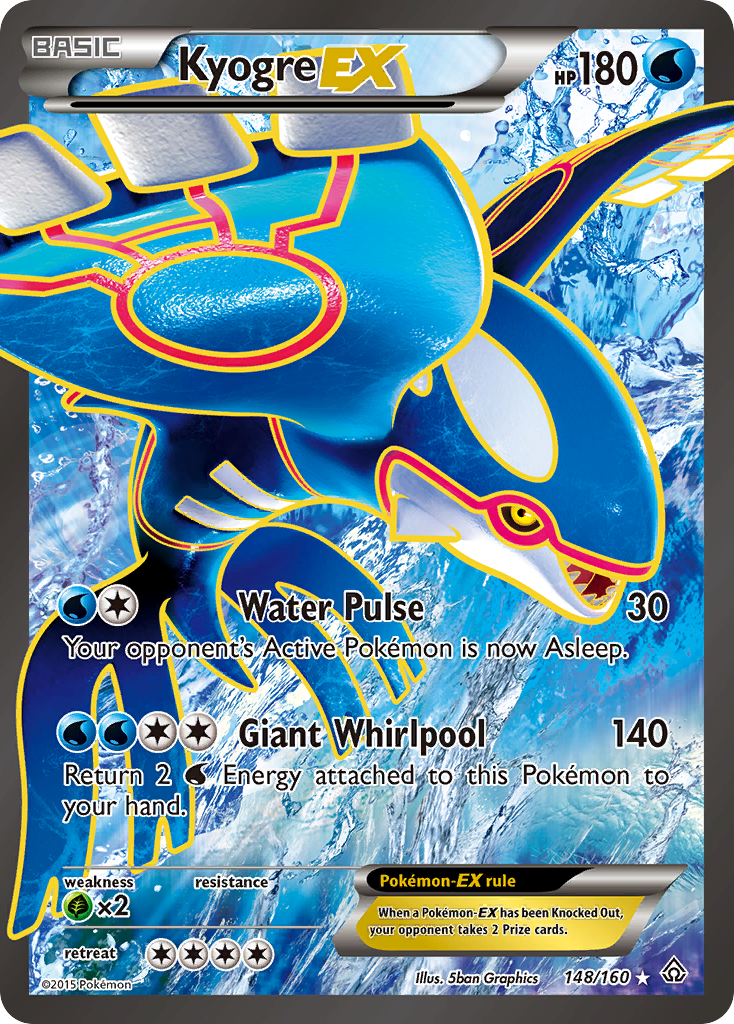 Kyogre EX (148/160) [XY: Primal Clash] | Good Games Morley