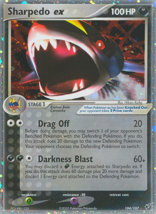Sharpedo ex (104/107) [EX: Deoxys] | Good Games Morley