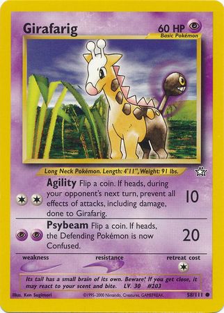 Girafarig (58/111) [Neo Genesis Unlimited] | Good Games Morley