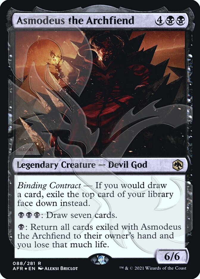 Asmodeus the Archfiend (Ampersand Promo) [Dungeons & Dragons: Adventures in the Forgotten Realms Promos] | Good Games Morley