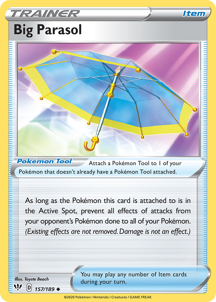 Big Parasol (157/189) [Sword & Shield: Darkness Ablaze] | Good Games Morley