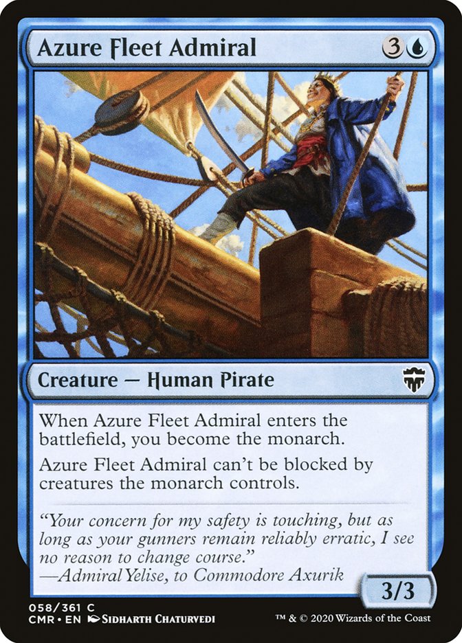 Azure Fleet Admiral [Commander Legends] | Good Games Morley