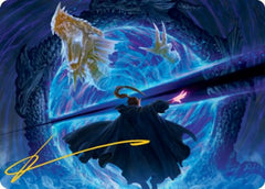 Bar the Gate Art Card (Gold-Stamped Signature) [Dungeons & Dragons: Adventures in the Forgotten Realms Art Series] | Good Games Morley